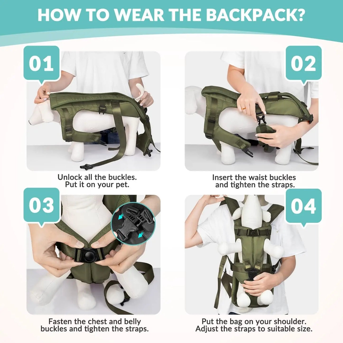 Sac a Dos pour Chien 15 kg